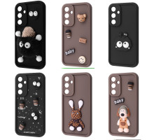Чохол Pretty Things Case Samsung Galaxy A55 brown/fluffy white 2003000225365