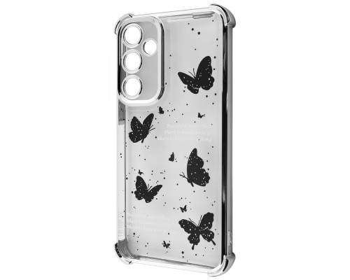 Чохол WAVE Winkie Samsung Galaxy A25 silver/butterfly 2003000254365