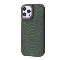 Чохол Kajsa Snake Pattern iPhone 15 Pro Max olive 2001001564520