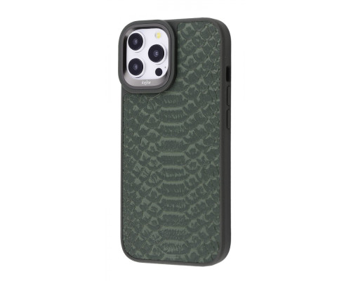 Чохол Kajsa Snake Pattern iPhone 15 Pro Max olive 2001001564520