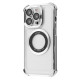 Чохол Glossy Case with Magnetic Ring iPhone 13 Pro silver