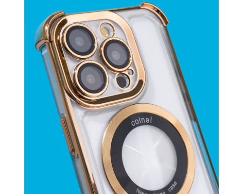 Чохол Glossy Case with Magnetic Ring iPhone 13 Pro silver