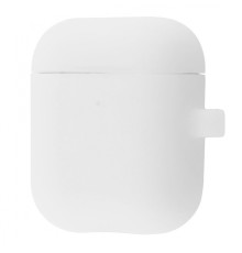 Чохол Silicone Case Slim with Carbine for AirPods 2 white