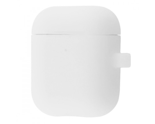 Чохол Silicone Case Slim with Carbine for AirPods 2 white
