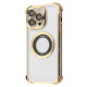 Чохол Glossy Case with Magnetic Ring iPhone 14 Pro Max gold