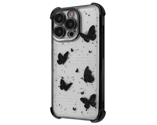Чохол WAVE Winkie iPhone 14 Pro black/butterfly 2003000252125