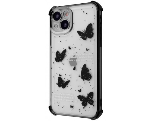 Чохол WAVE Winkie iPhone 15 black/butterfly 2003000252224