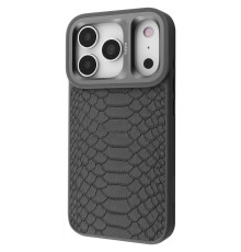 Чохол Kajsa Snake Pattern with Magnetic Ring iPhone 17 Pro gray 2003000276183