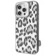 Чохол Kajsa Leopard Pattern with Magnetic Ring iPhone 16 Pro Max gray 2003000276091