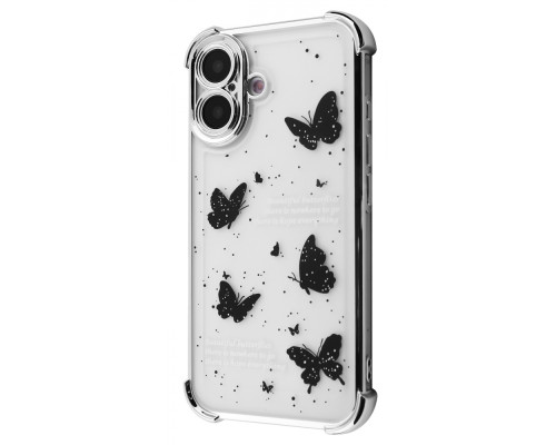 Чохол WAVE Winkie iPhone 16 silver/butterfly 2003000252354