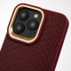 Чохол Kajsa Snake Pattern with Magnetic Ring iPhone 16 Pro light gray 2003000170962