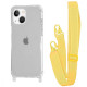 Чохол WAVE Clear Case with Strap iPhone 13 yellow