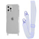 Чохол WAVE Clear Case with Strap iPhone 12/12 Pro light purple