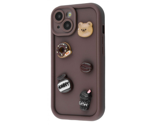 Чохол Pretty Things Case iPhone 15 brown/donut