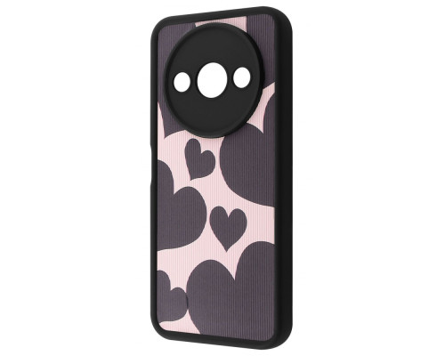 Чохол WAVE Artfull Case Xiaomi Redmi A3 black hearts