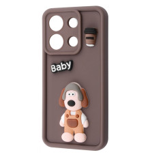 Чохол Pretty Things Case Xiaomi Redmi Note 13 4G brown/baby