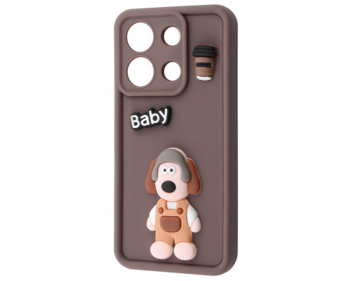 Чохол Pretty Things Case Xiaomi Redmi Note 13 4G brown/baby
