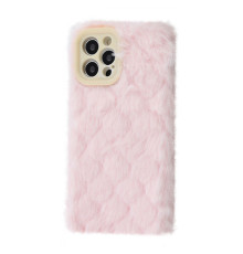 Чохол Fluffy Love Case iPhone 12 Pro Max pink