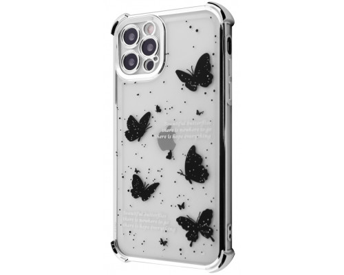 Чохол WAVE Winkie iPhone 12 Pro silver/butterfly 2003000251937