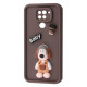 Чохол Pretty Things Case Xiaomi Redmi Note 9 brown/fluffy white 2003000225457