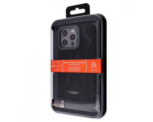 Чохол Kajsa Fluid Art with Magnetic Ring iPhone 16 Pro Max black 2003000275971
