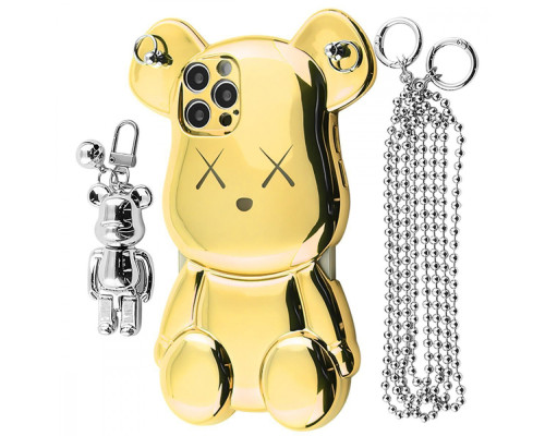 Чохол Teddy Bear Case with Strap iPhone 12 Pro gold 2001001958220