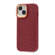 Чохол Kajsa Snake Pattern iPhone 15 burgundy 2001001564476