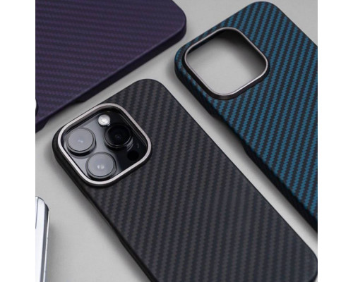 Чохол WAVE Premium Carbon Slim with Magnetic Ring iPhone 14 Plus/15 Plus black 2001000588183