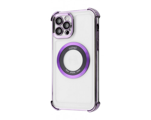 Чохол Glossy Case with Magnetic Ring iPhone 12 Pro purple