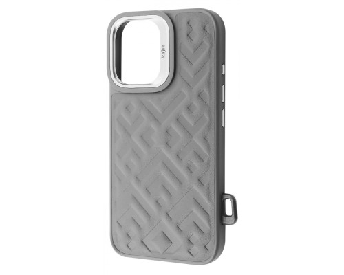 Чохол Kajsa Rhombus Collection with Magnetic Ring iPhone 16 gray 2003000171242