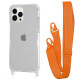 Чохол WAVE Clear Case with Strap iPhone 14 Pro orange