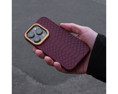 Чохол Kajsa Snake Pattern iPhone 13/14 black