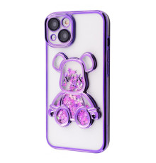 Чохол Shining Bear Case iPhone 14 dark purple