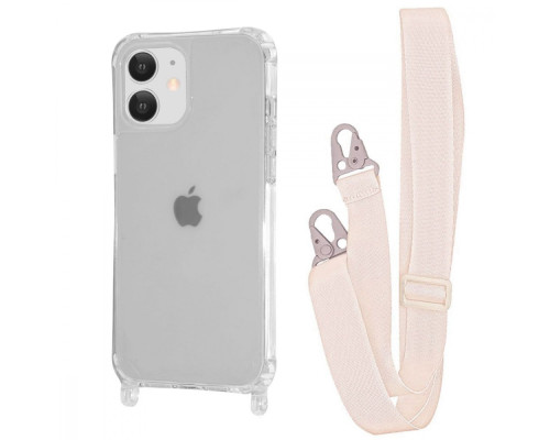 Чохол WAVE Clear Case with Strap iPhone 11 transparent