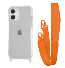 Чохол WAVE Clear Case with Strap iPhone 11 orange 2001001941611