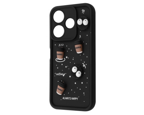 Чохол Pretty Things Case Xiaomi Redmi 13 4G/Poco M6 4G/Note 13R black/coffee 2001001980283