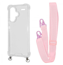 Чохол WAVE Clear Case with Strap Xiaomi Redmi Note 13 Pro+ pink sand 2001001905903