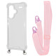 Чохол WAVE Clear Case with Strap Xiaomi Redmi Note 13 Pro+ pink sand 2001001905903