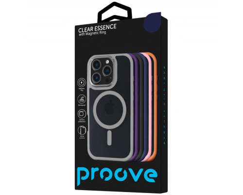 Чохол Proove Clear Essence Case with Magnetic Ring iPhone 16 Pro Max pink sand 2003000223712 6901135997811