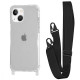 Чохол WAVE Clear Case with Strap iPhone 15 black 2001001942465