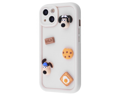 Чохол Pretty Things Case iPhone 14 white/coockie