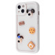 Чохол Pretty Things Case iPhone 14 white/coockie
