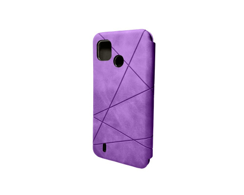 Чохол-книжка для смартфона Dekker Geometry for TECNO Pop 7 (BF6) Lilac