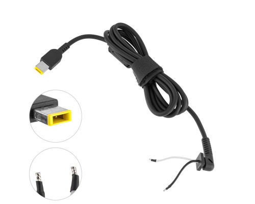 Оригінальний DC кабель живлення для БЖ LENOVO 150-180W USB+pin, 2 дроти (Square 5 Pin DC Plug) (від БЖ до ноутбуку)