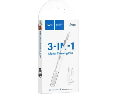 Набір для чистки гаджетів HOCO UT1 Multifunctional cleaning tool for digital devices Білий mag-6942007674591153857