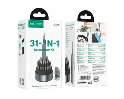 Набір викруток HOCO UT11 31-in-1 screwdriver set Сірий mag-6942007674621153858