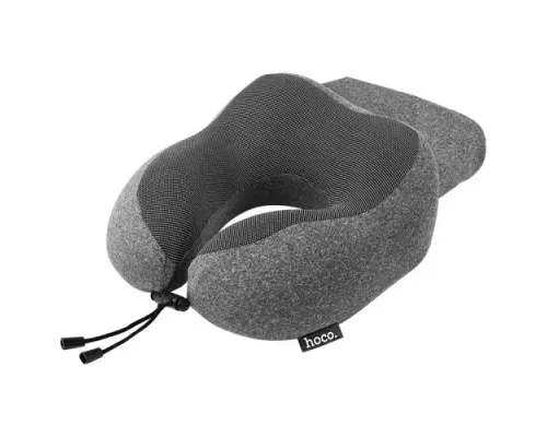 Подушка HOCO HX70 slow rebound memory foam U-shaped pillow black mag-6942007664677152414