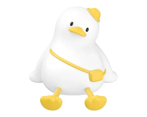 Нічник HOCO HX16 Silicone lamp Качка Біла mag-6942007672757152831