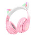 Навушники накладні HOCO W42 Cat Ears over-ear BT headphones BT5.3 Cherry Blossom mag-6931474795847132470