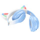 Навушники накладні HOCO W42 Cat Ears over-ear BT headphones BT5.3 Crystal Blue mag-6931474795861132472